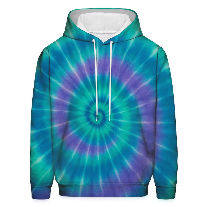Aurora Spiral Overdye Whirlpool lightweight hoodies