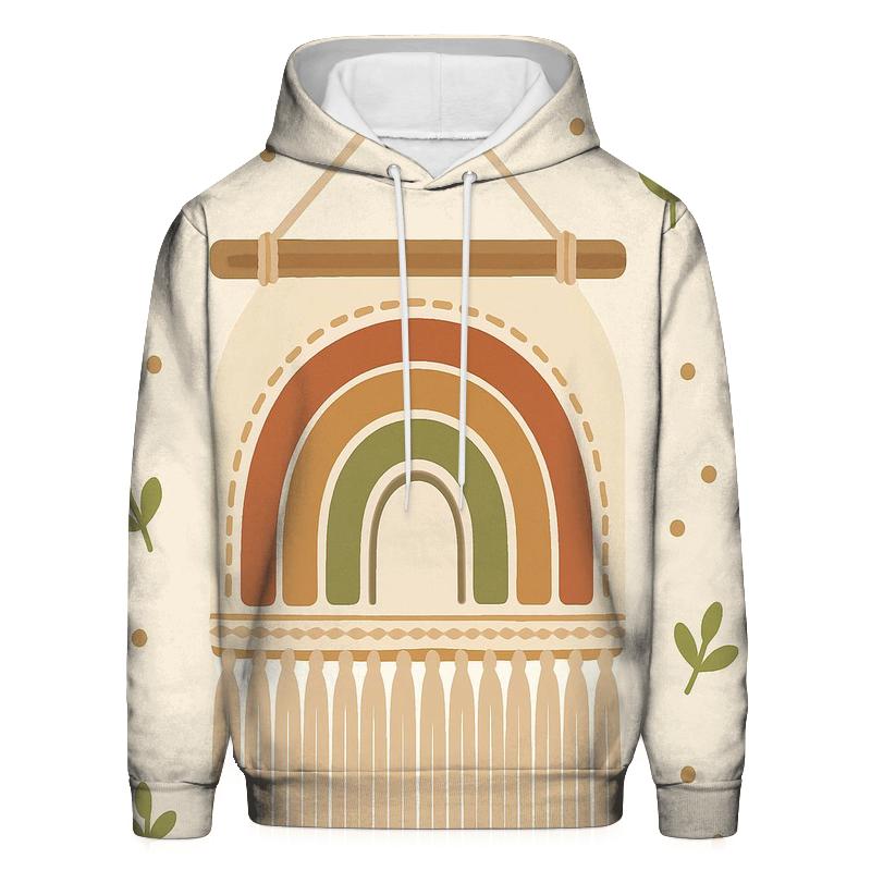 Macrame Rainbow Wall Hanging embroidered hoodies