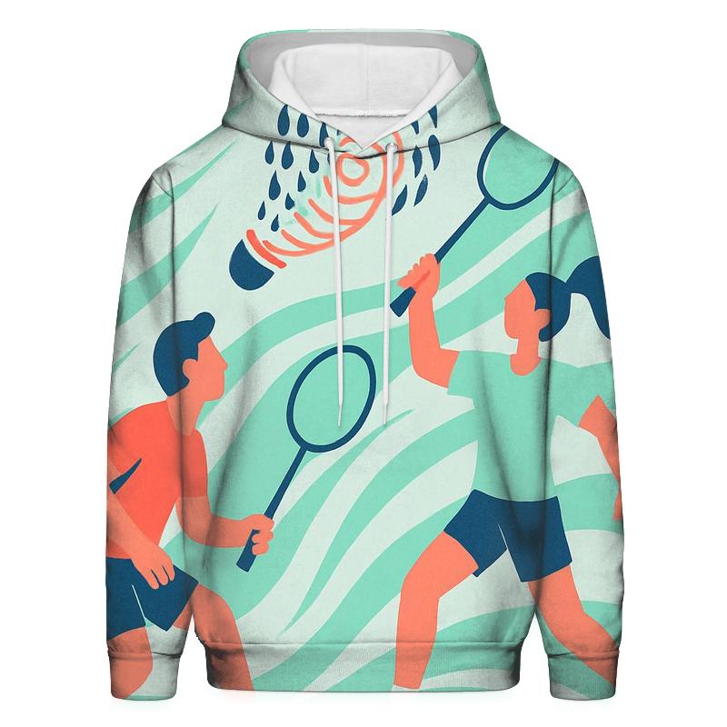 Monsoon Badminton Whirl custom hoodies