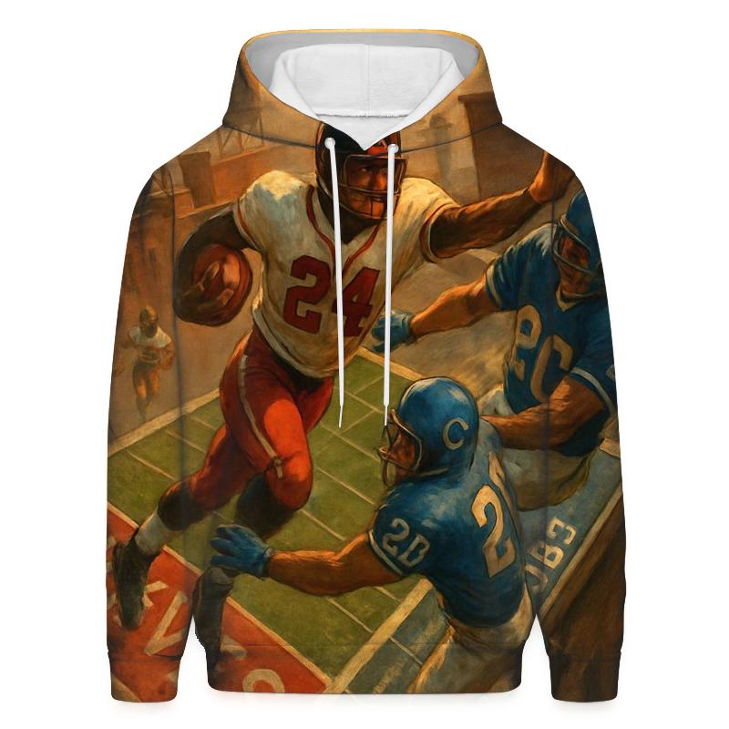 Rooftop End Zone Clash designer hoodies
