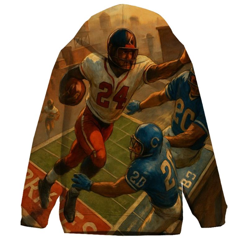 Rooftop End Zone Clash designer hoodies