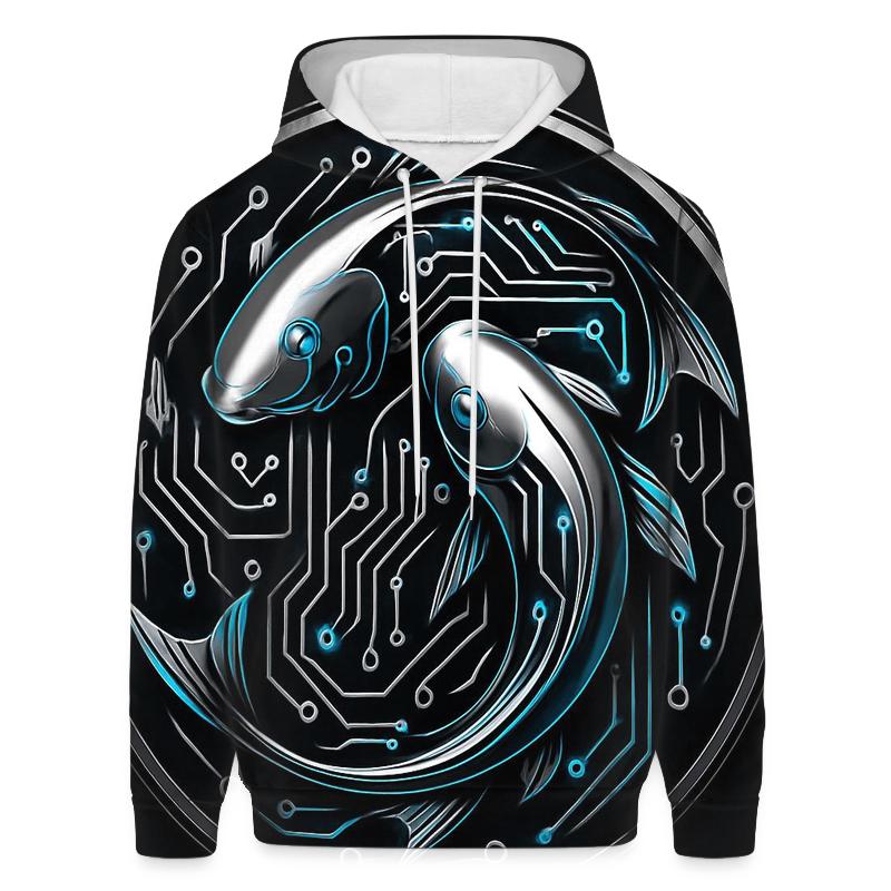 Chrome Koi Circuit Emblem lightweight hoodies