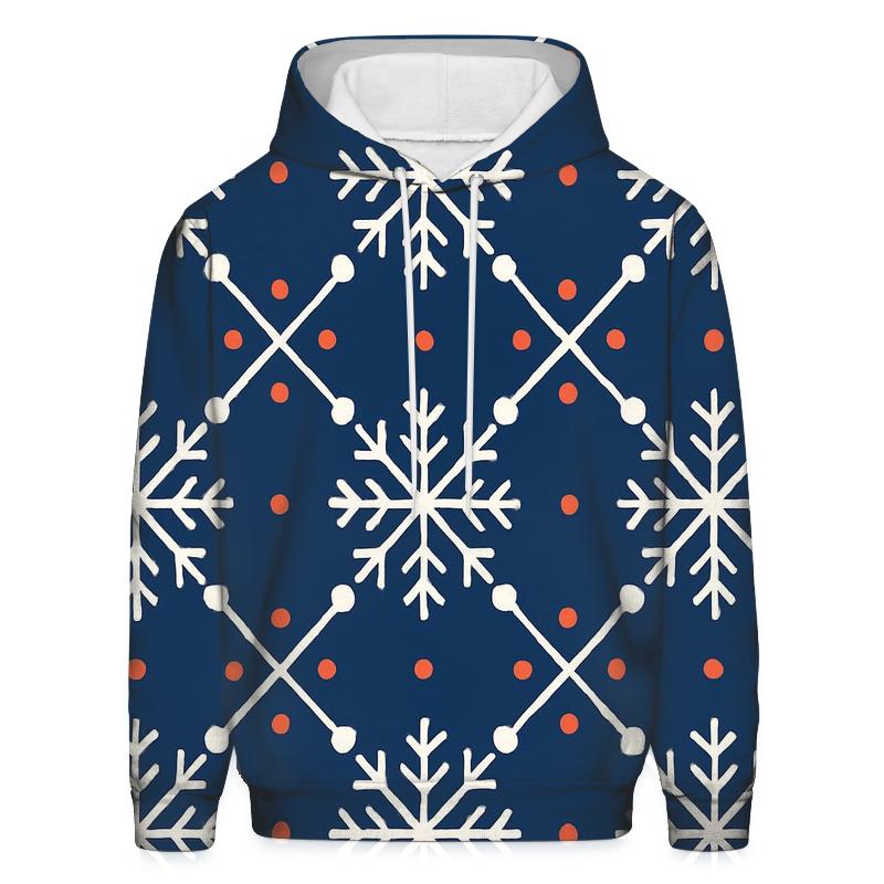 Snowflake Lattice Carol Pattern hoodie trends