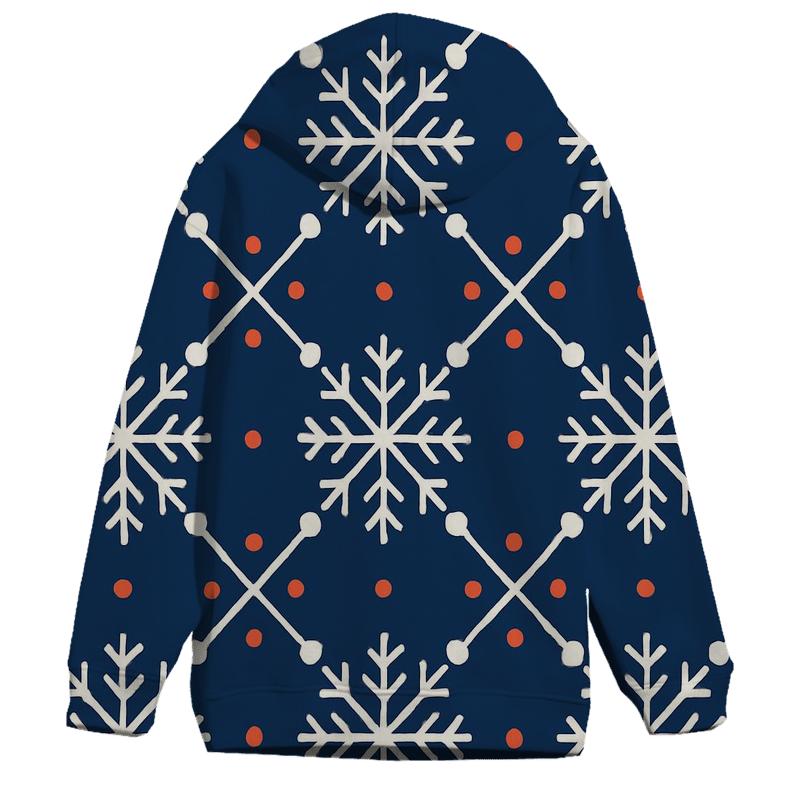 Snowflake Lattice Carol Pattern hoodie trends