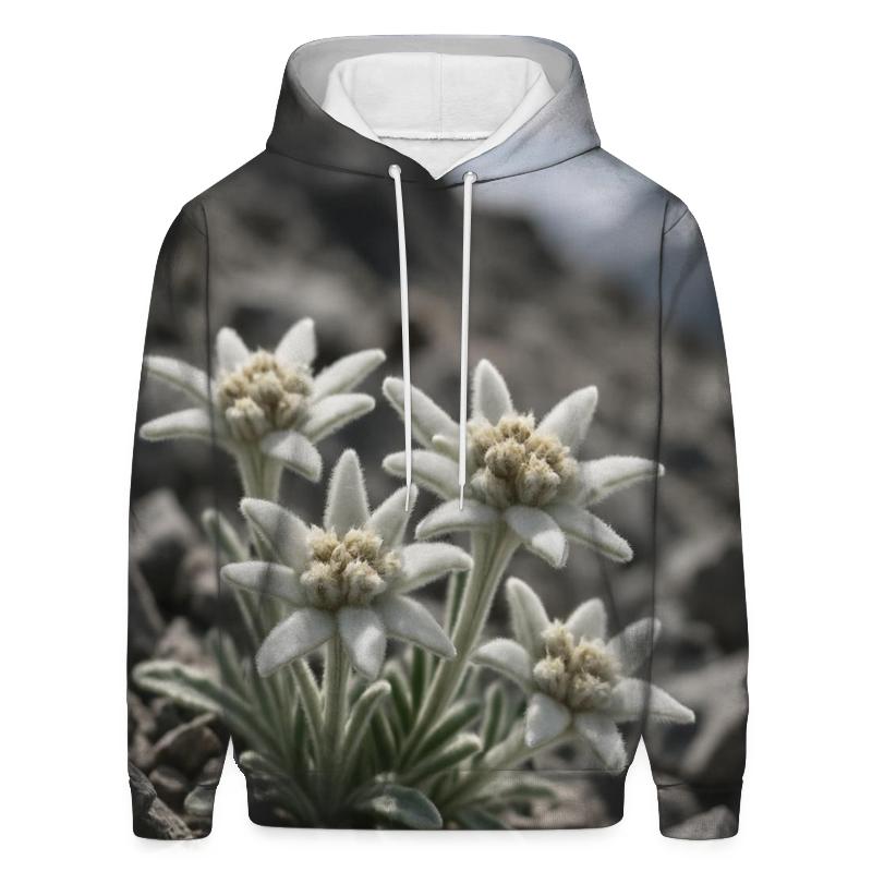 Edelweiss In Alpine Scree Close Focus graphic hoodies