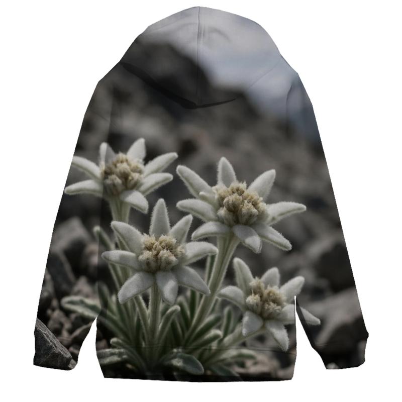 Edelweiss In Alpine Scree Close Focus graphic hoodies