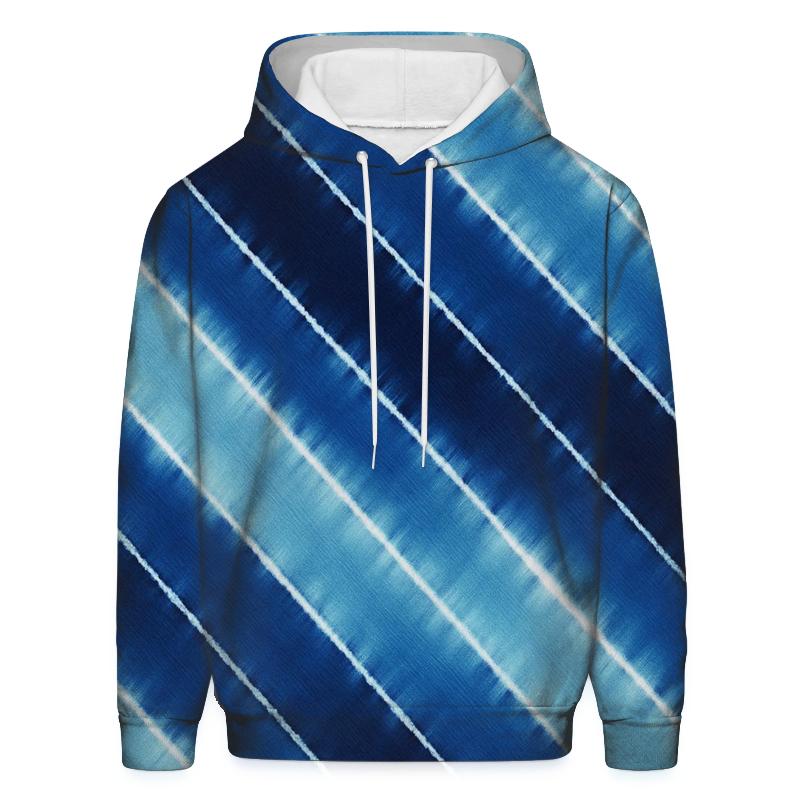 Indigo Arashi Meteor Slant graphic hoodies