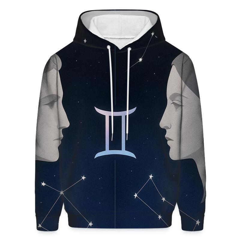Gemini Twin Mirrors Star Map Diptych hoodie styles