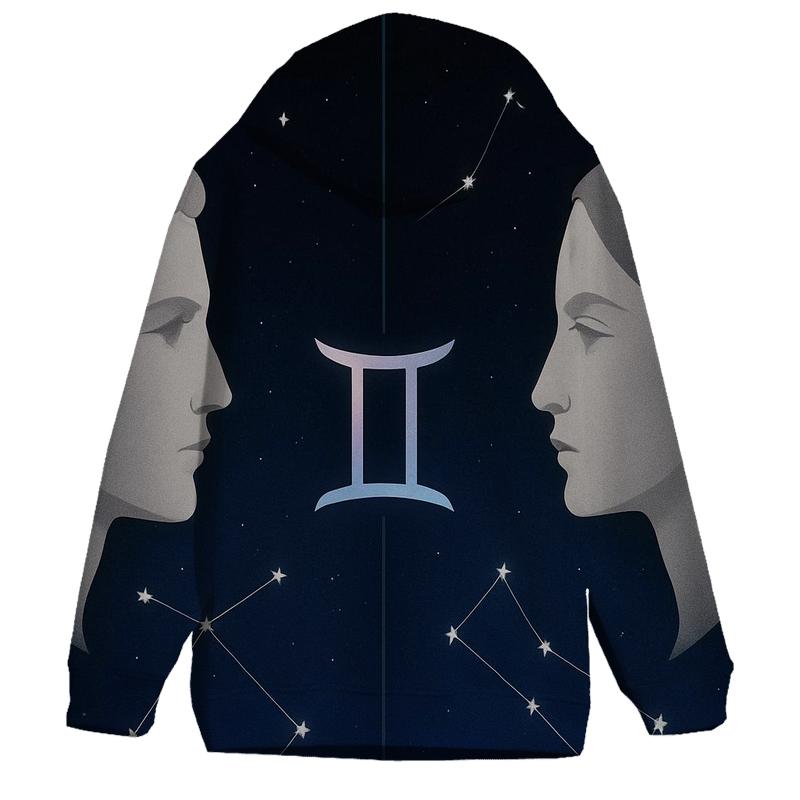 Gemini Twin Mirrors Star Map Diptych hoodie styles