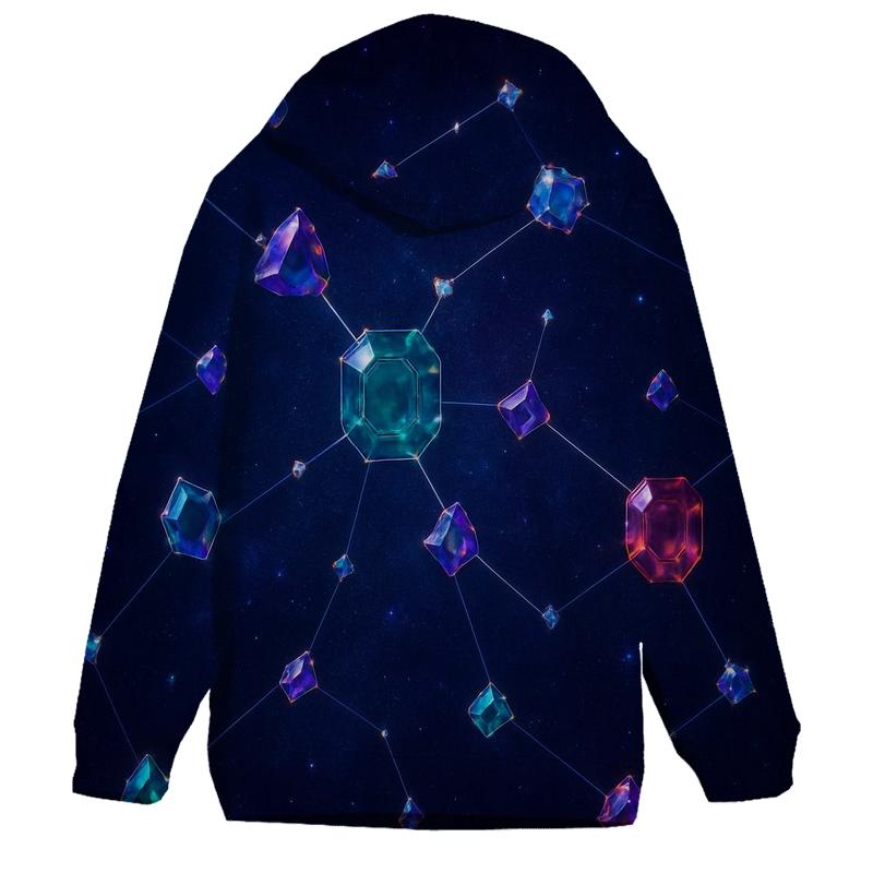 Jewel Tone Constellation Facets custom hoodies