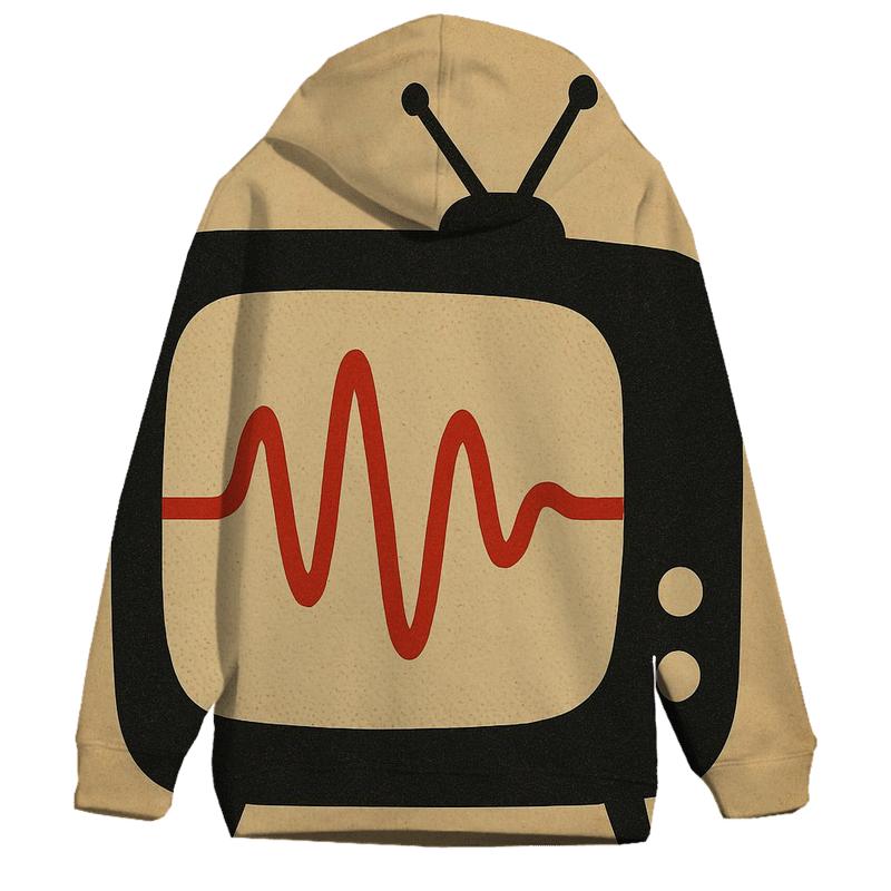 Retro TV Soundwave Screen hoodies fashion