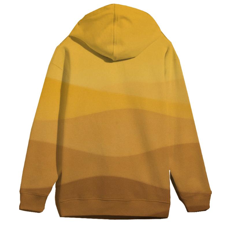 Saffron Dune Gradient hoodies fashion