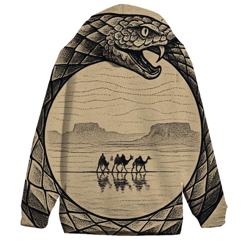 Ouroboros Desert Mirror Caravan premium hoodies