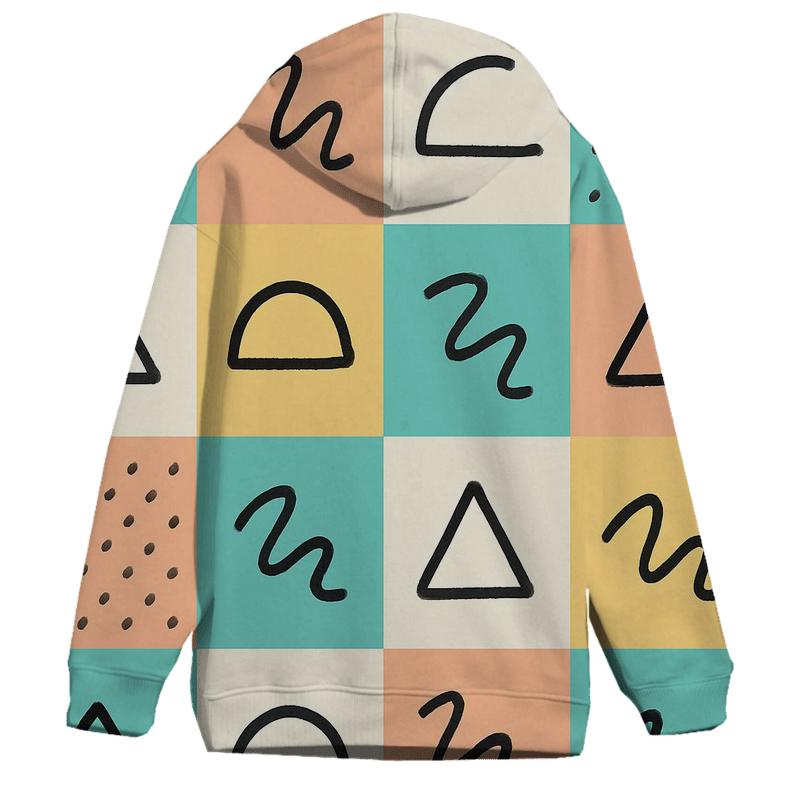 Memphis Notebook Doodle Grid hoodie designs