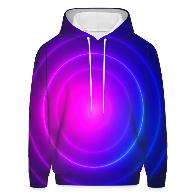 Electric Orchid Pulse graphic hoodies