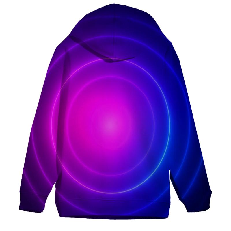 Electric Orchid Pulse graphic hoodies