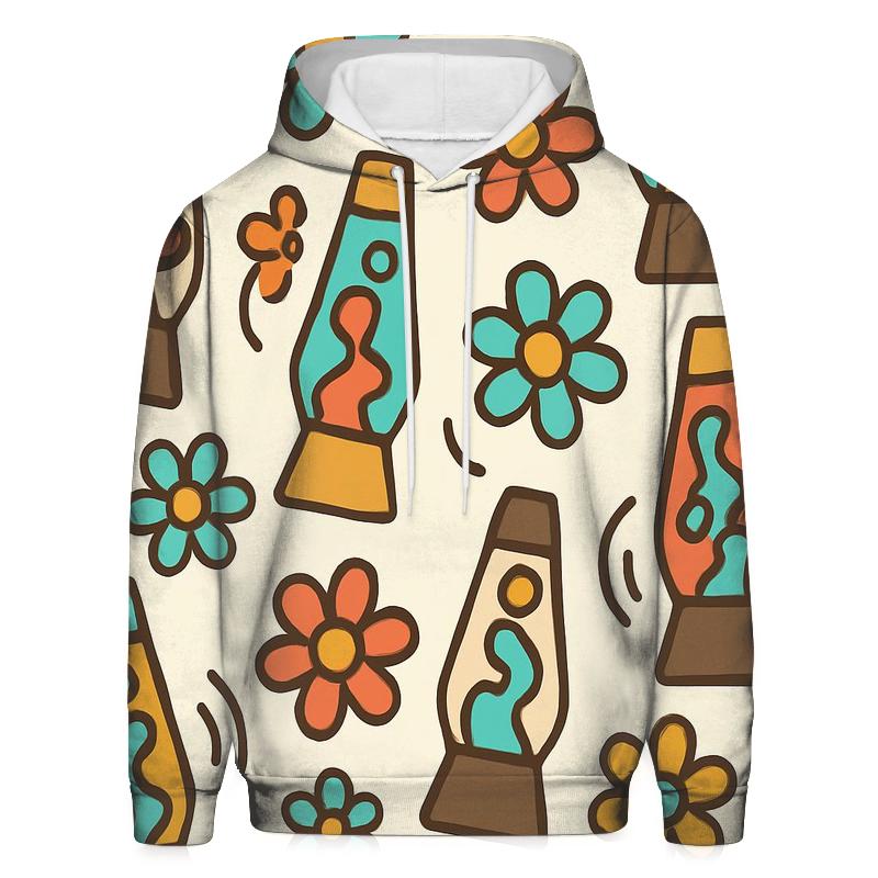 Funky Daisies And Lava Lamps premium hoodies