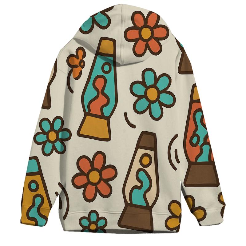 Funky Daisies And Lava Lamps premium hoodies