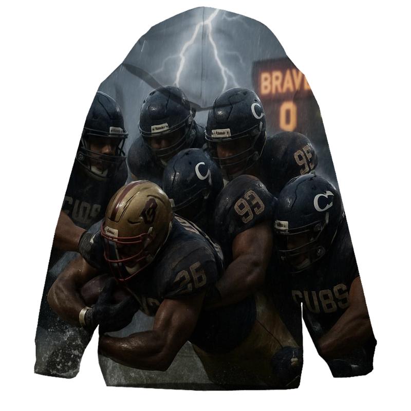 Rainstorm Goal Line Stand embroidered hoodies