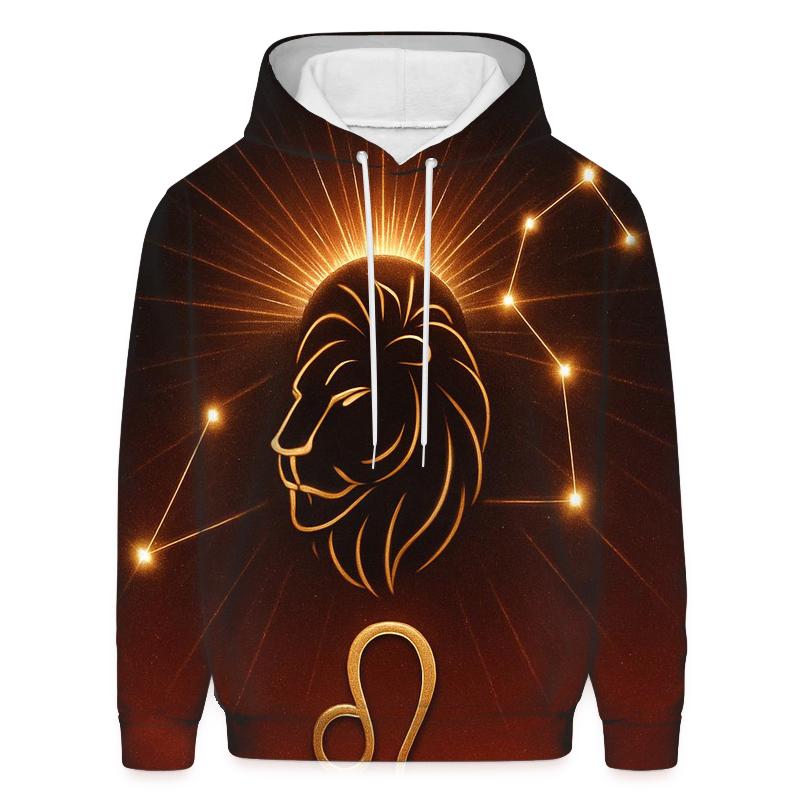 Leo Solar Crown Constellation Roar custom hoodies