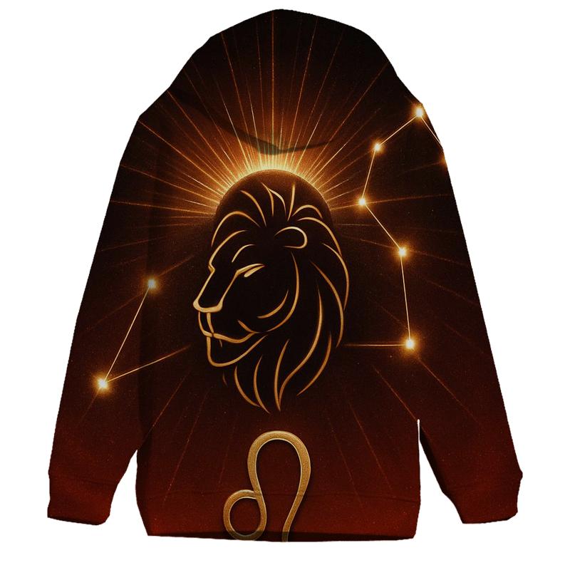 Leo Solar Crown Constellation Roar custom hoodies