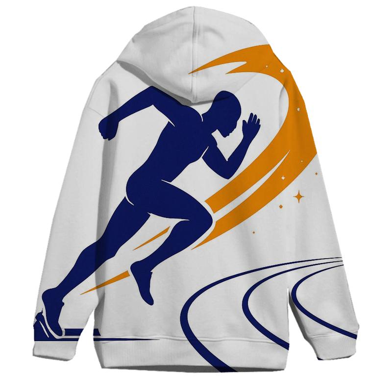 Comet Trail Track Sprint embroidered hoodies