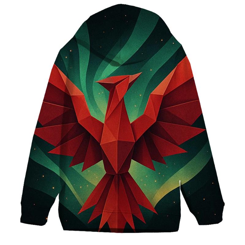 Origami Phoenix Aurora Burst hoodies fashion