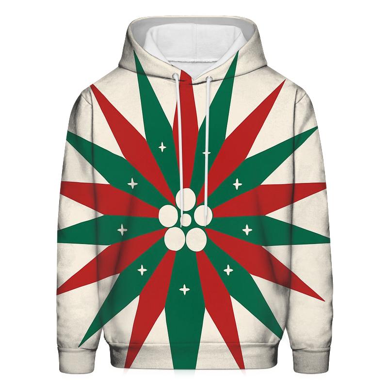 Mistletoe Starburst Geometry hoodie styles