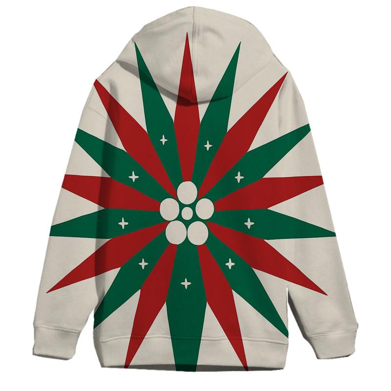 Mistletoe Starburst Geometry hoodie styles