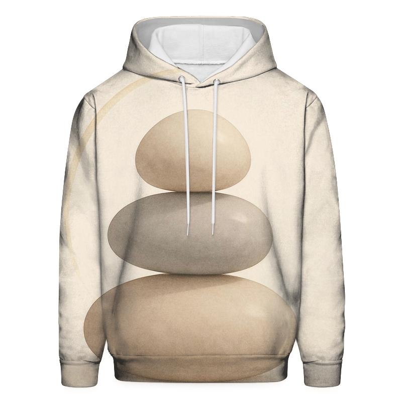 Quiet Stone Balance embroidered hoodies