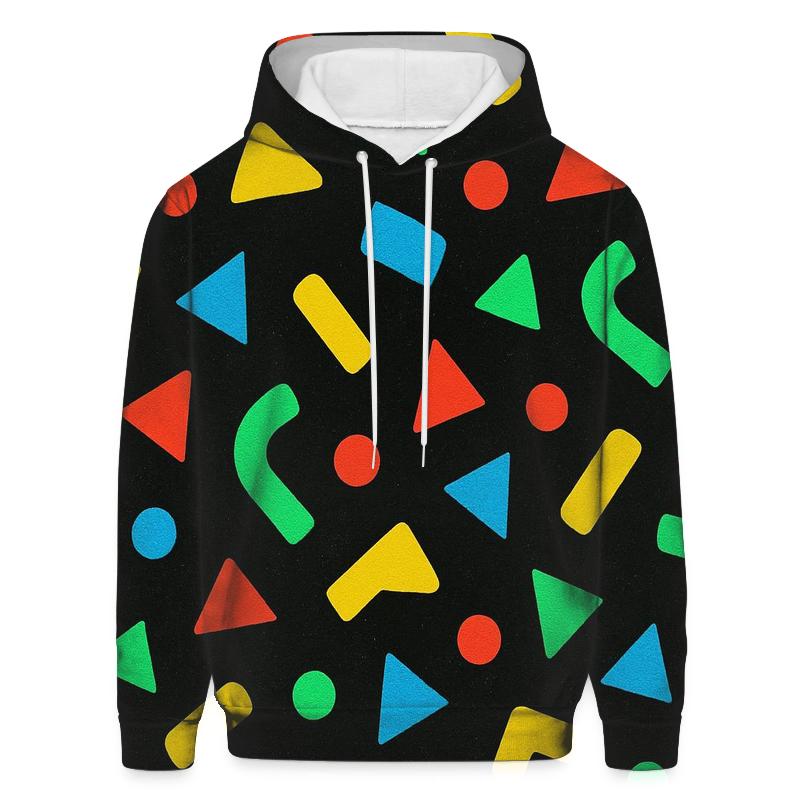 Arcade Carpet Confetti Geometry zip-up hoodies