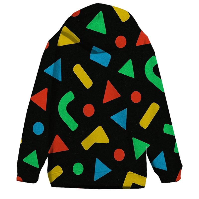 Arcade Carpet Confetti Geometry zip-up hoodies