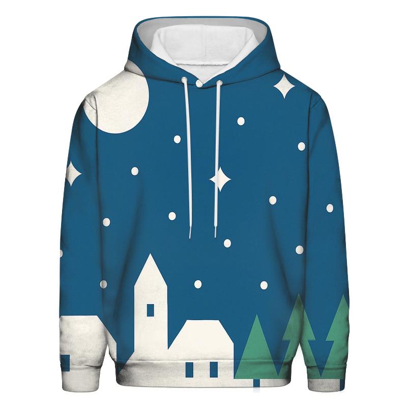 Silent Night Skyline Cutouts hoodie designs