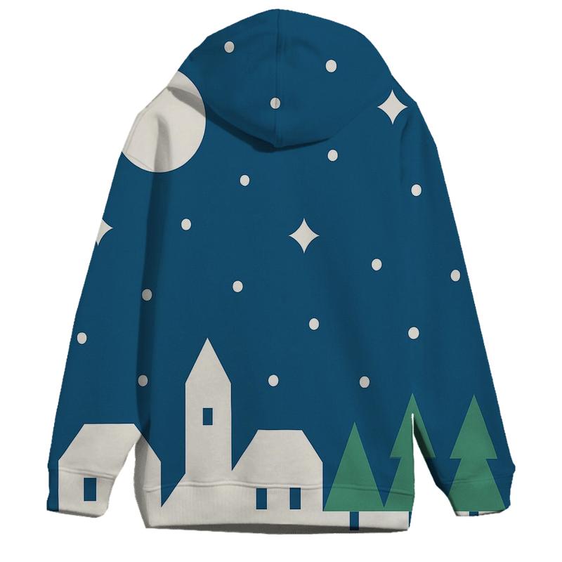 Silent Night Skyline Cutouts hoodie designs