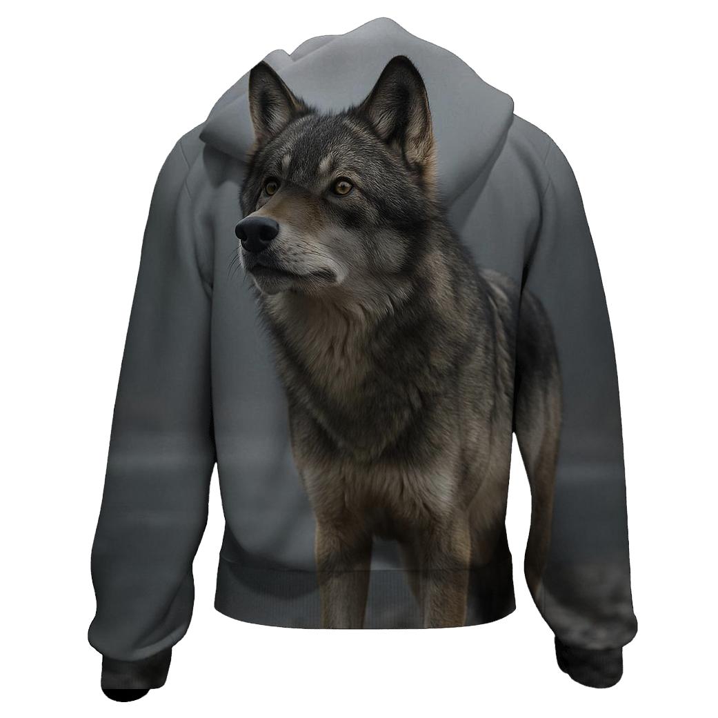 Mistline Sentinel Grey Wolf pullover hoodies