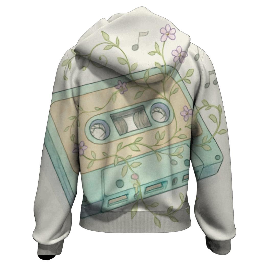 Cassette Tape Garden lightweight hoodies