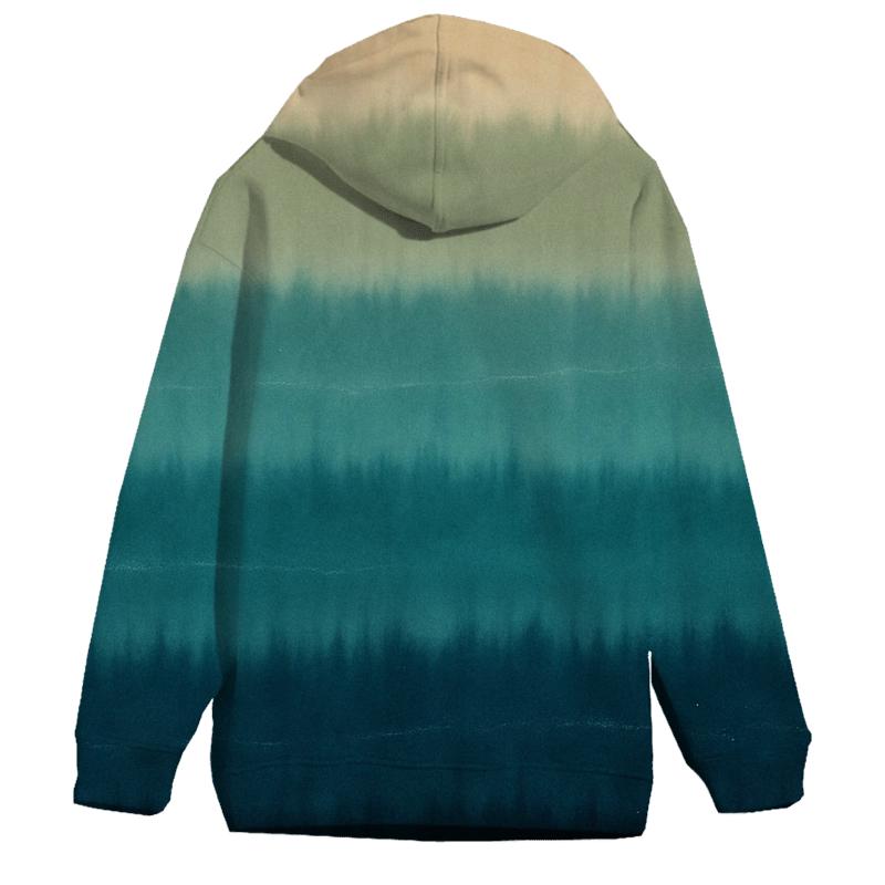 Horizon Stripe Exoplanet Dusk printed hoodies