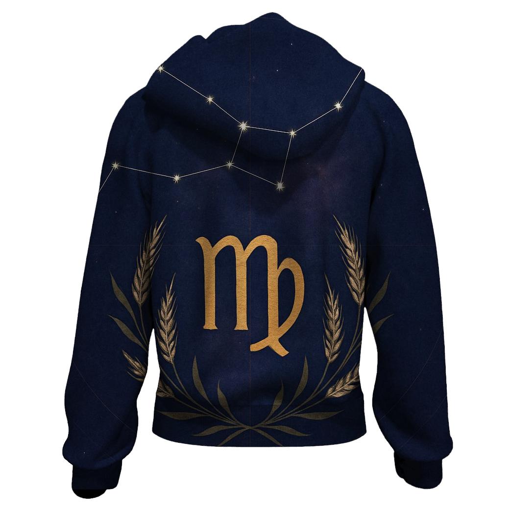 Virgo Wheat And Star Atlas Emblem custom hoodies