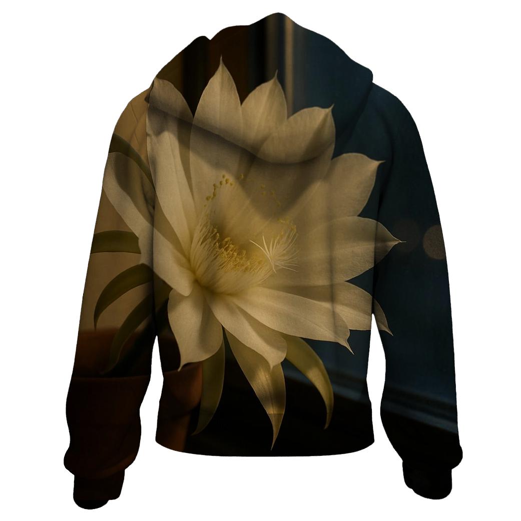 Night Blooming Cereus Window Sill Study pullover hoodies