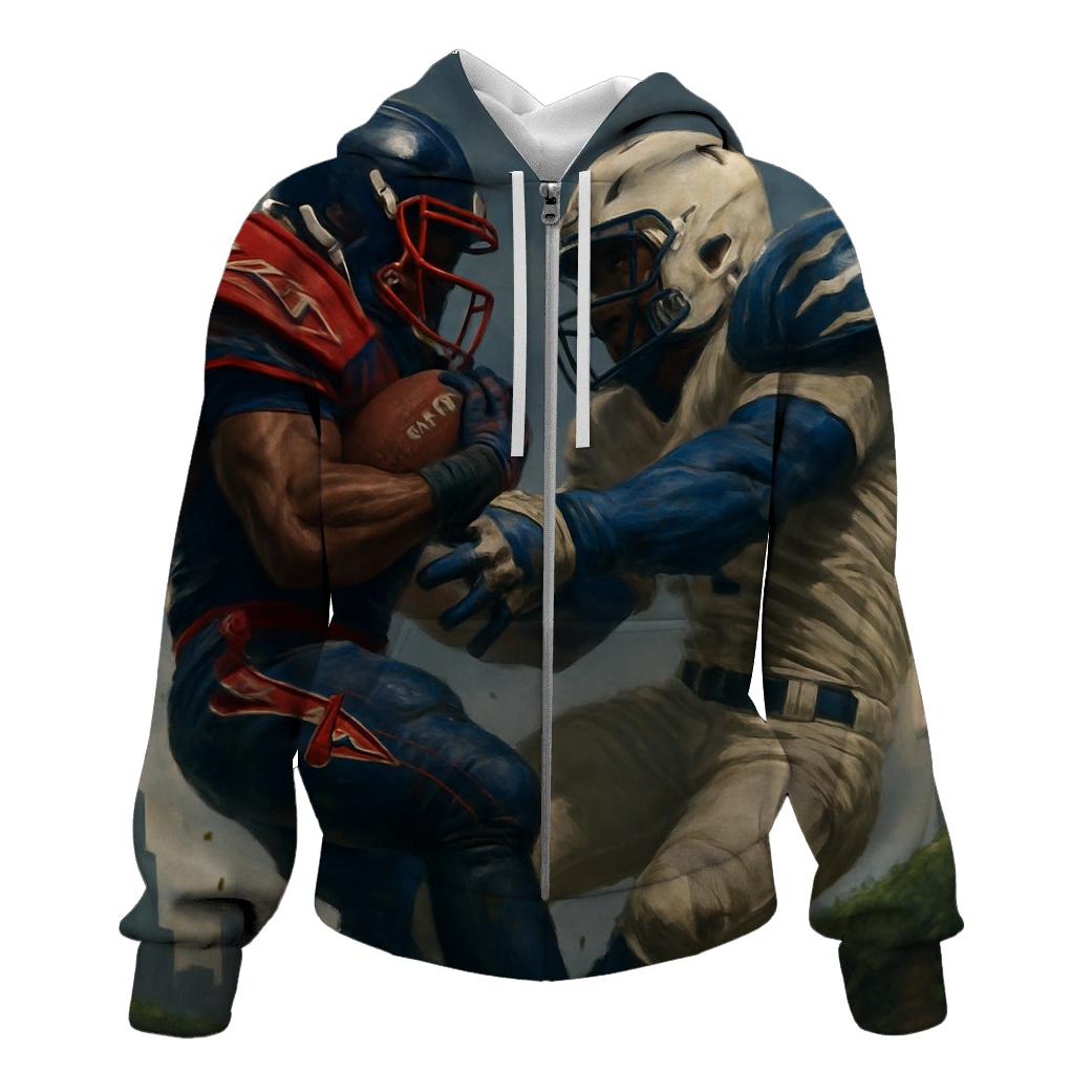 Skyline Scrimmage Over The Ivy Wall printed hoodies