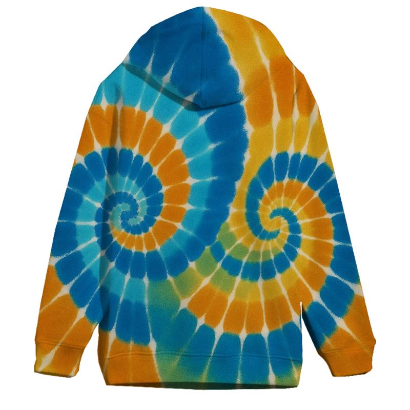Double Spiral Binary Vortex pullover hoodies