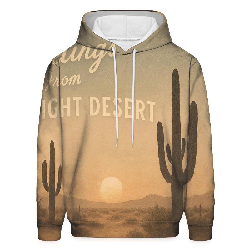 Sun Bleached Desert Star Map Postcard custom hoodies