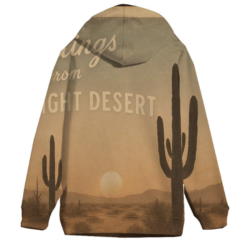 Sun Bleached Desert Star Map Postcard custom hoodies