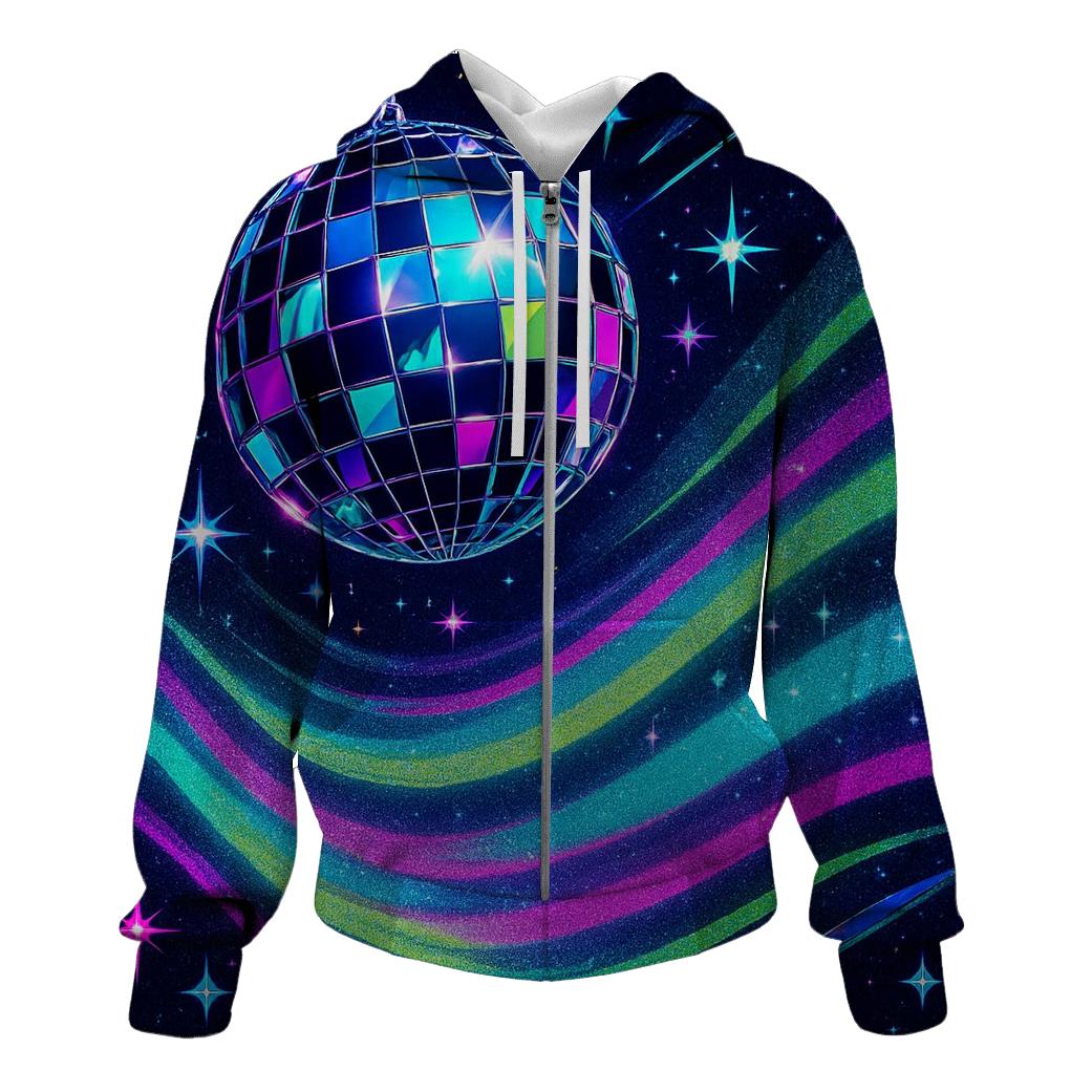 Neon Aurora Disco Prism hoodie styles