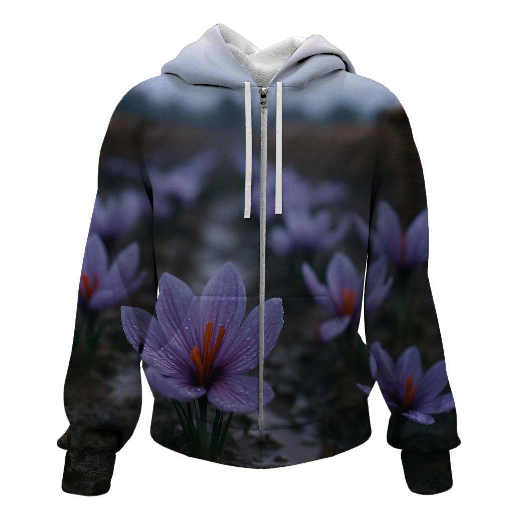 Saffron Crocus Harvest After Rain hoodie styles