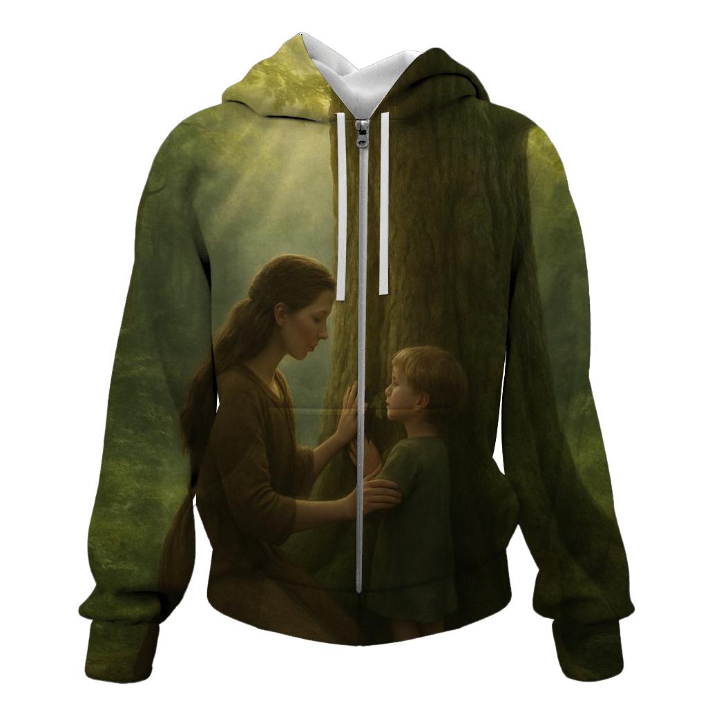 The Rooted Promise A Mother Who Holds The Family Tree Upright hoodie trends