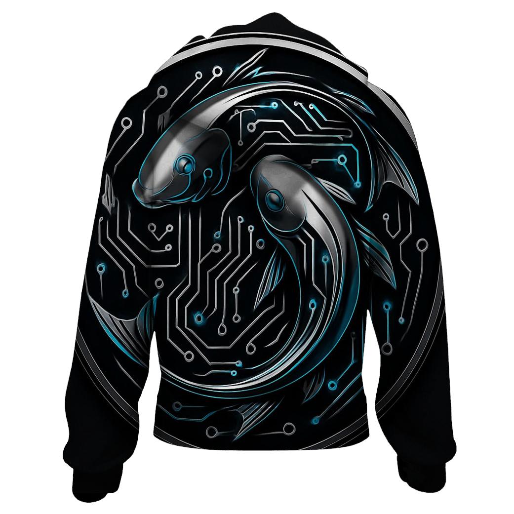 Chrome Koi Circuit Emblem lightweight hoodies