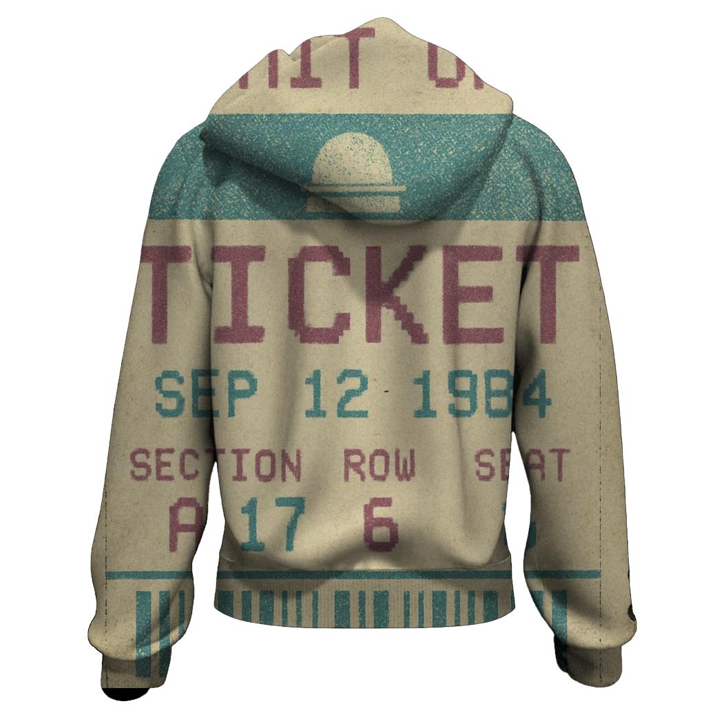 Distressed 1980s Planetarium Ticket Stub custom hoodies