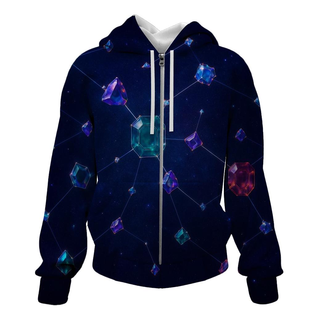 Jewel Tone Constellation Facets hoodie trends