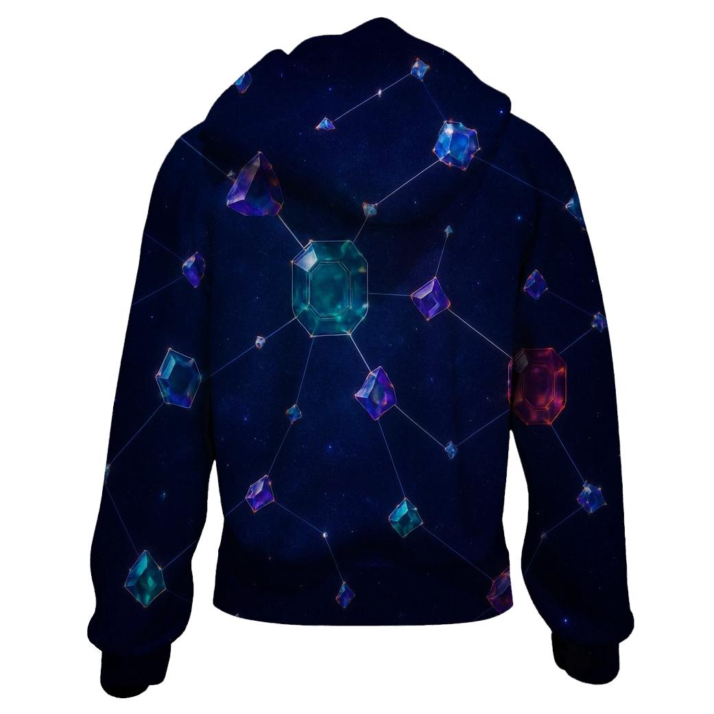 Jewel Tone Constellation Facets hoodie trends